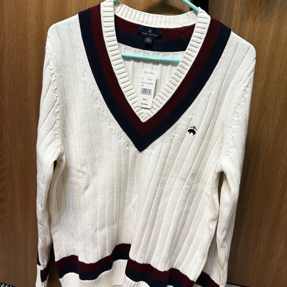 BNWT Brooks Brothers Men’s Small Tennis Sweater - Picture 4 of 6